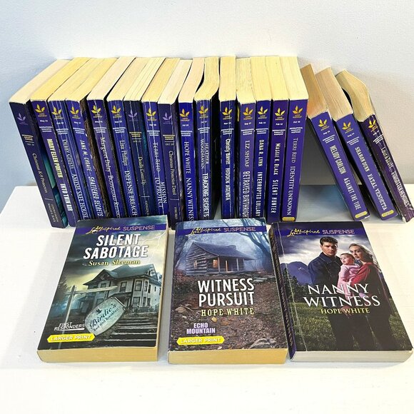 Lot of 22 "Harlequin Love Inspired Suspense" Paperback Novels - Good condition! - Picture 1 of 7